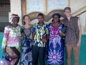 Ashley (second from left) and her husband Tyler (far right) both work as nurses. The have traveled together to Africa a couple times for medical ministry.